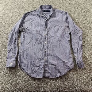 Ralph Lauren Shirt Mens Medium‎ Colorful Plaid Casual Classic Blue Label Preppy